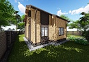 Дом из бруса (190х150) - проект № 1002
