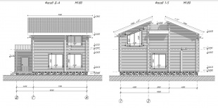 Дом из бруса (200х150) - проект №1297