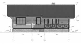 Дом из бруса (200х150) - проект №141-938