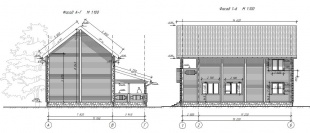 Дом из бруса (200х150) - проект №957