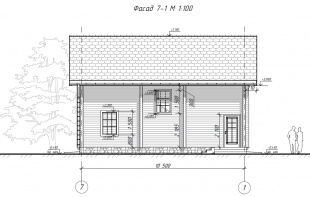 Дом из бруса (190*150) - проект №875