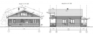 Дом из бруса (200х150) - проект №942