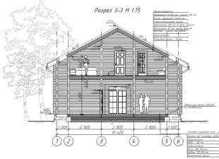 Дом из бруса (200х150) - проект №908